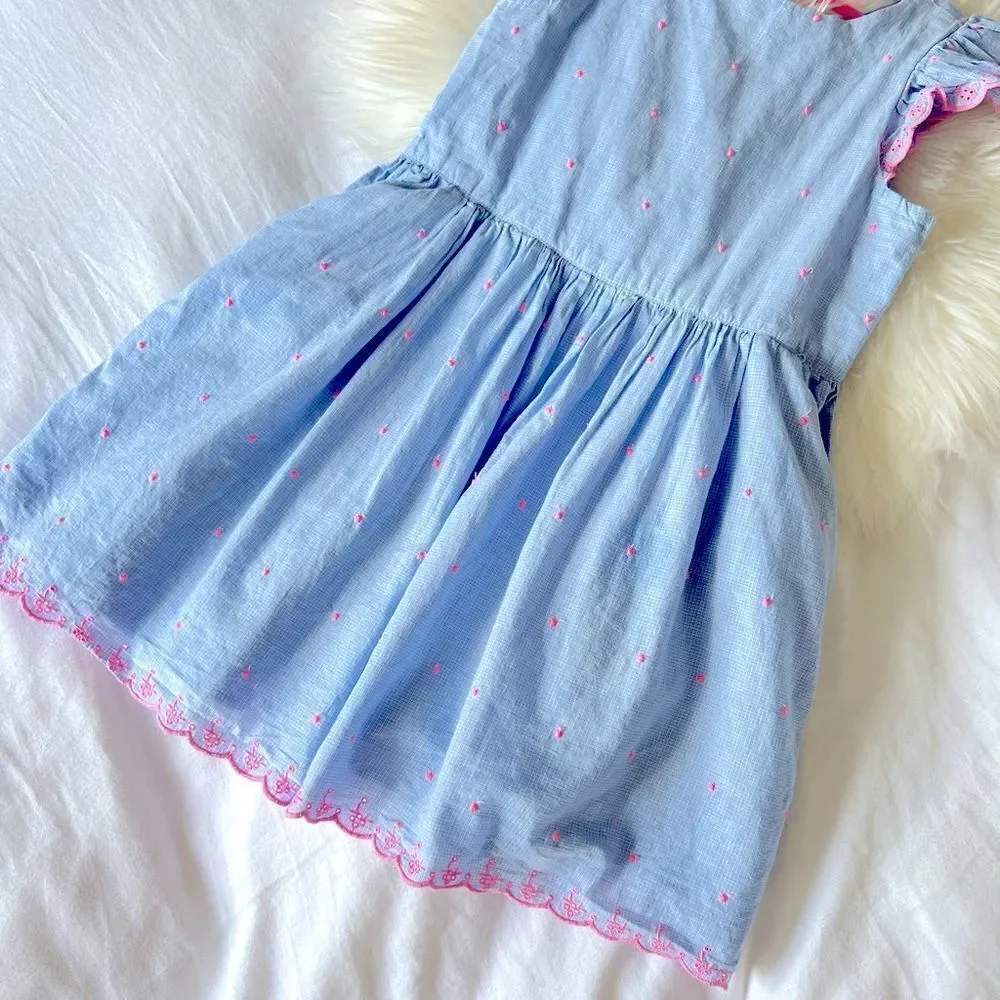 GAP little girls eyelet ruffled dress